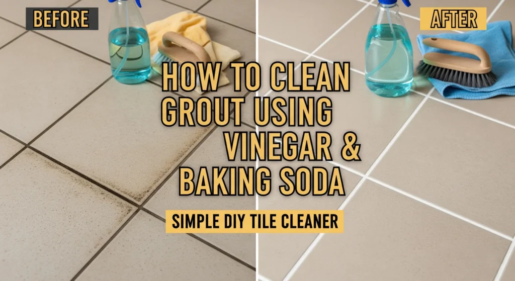 How to Clean Grout with Vinegar and Baking Soda