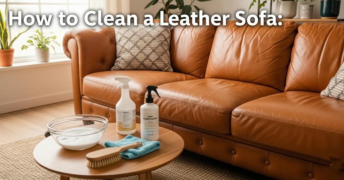 How to Clean a Leather Sofa: