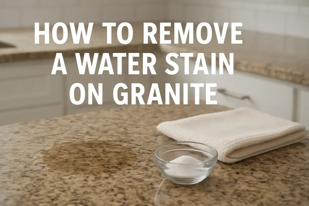 How To Remove A Water Stain On Granite: Step-By-Step Guide
