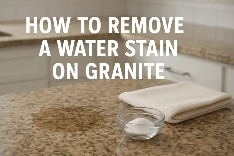 How To Remove A Water Stain On Granite: Step-By-Step Guide