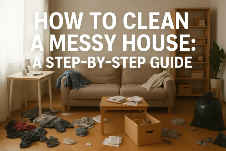How to clean a messy house: Step by step guide