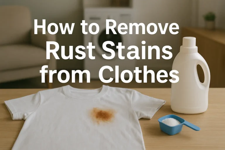 How to Remove Rust Stains from Clothes: Easy Step-by-Step Guide