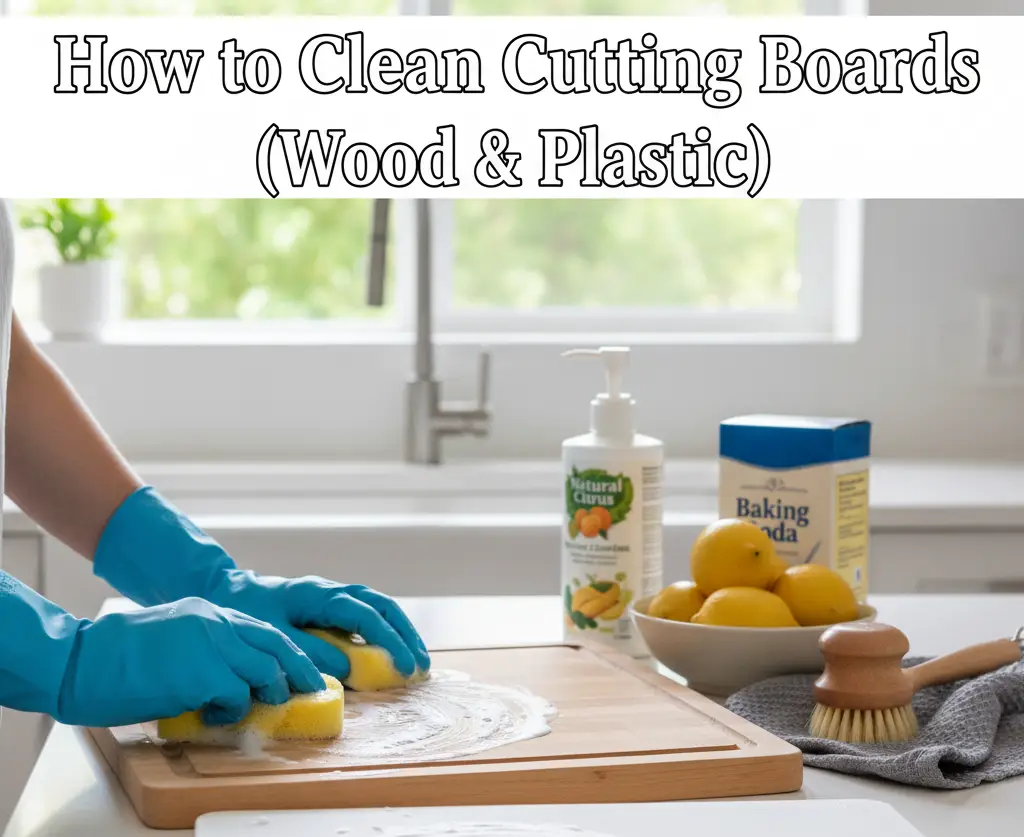 How to Clean Cutting Boards (Wood & Plastic)