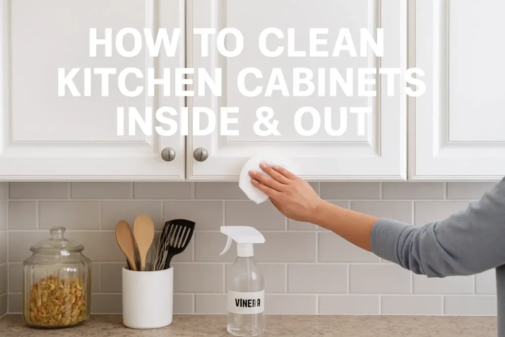 How to Clean Kitchen Cabinets Inside & Out