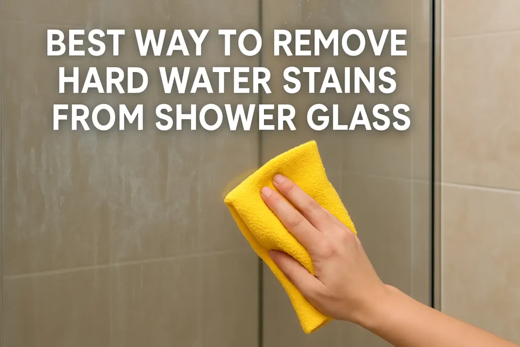Best Way to Remove Hard Water Stains from Shower Glass