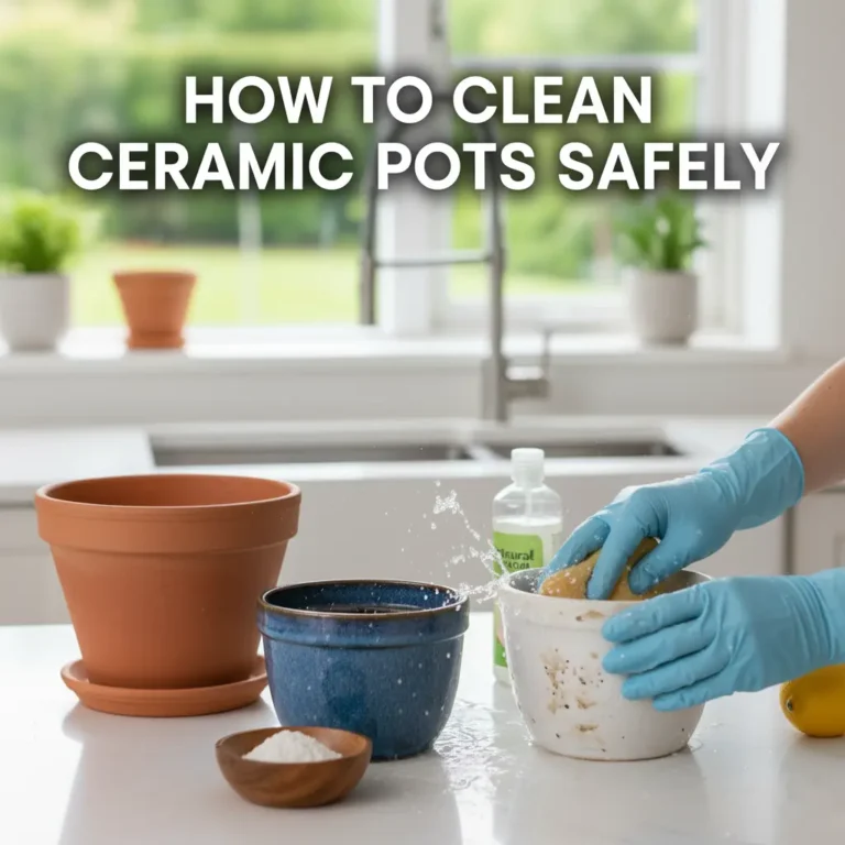 How to Clean Ceramic Pots Safely