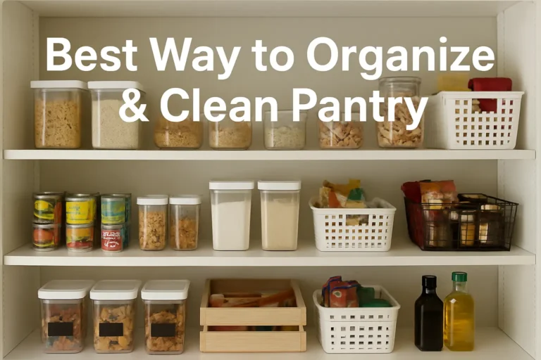 Best Way to Organize & Clean Pantry