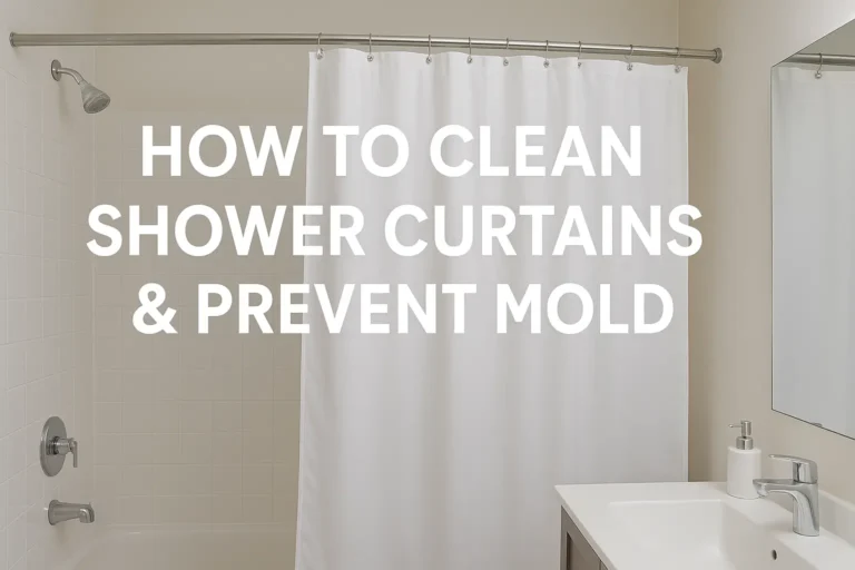 How to Clean Shower Curtains & Prevent Mold