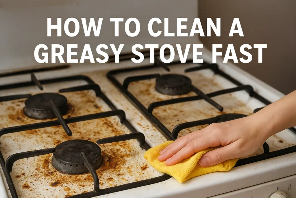 How to Clean a Greasy Stove Fast