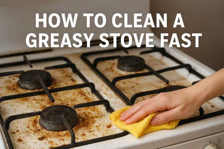 How to Clean a Greasy Stove Fast