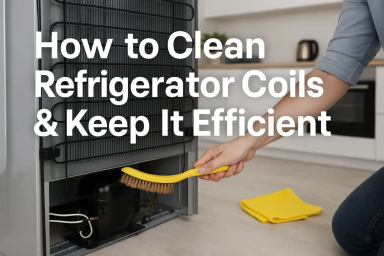 How to Clean Refrigerator Coils & Keep It Efficient