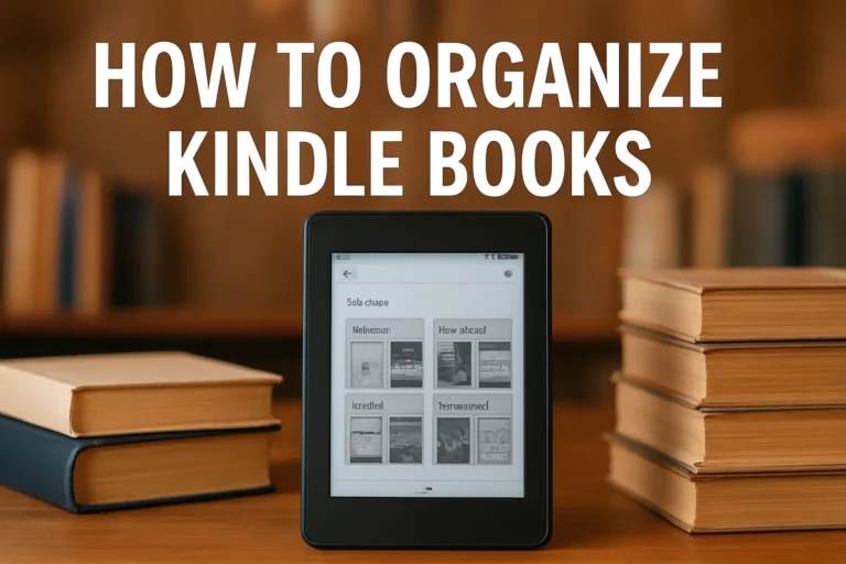 How To Organize Kindle Books