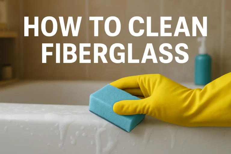 How to Clean Fiberglass