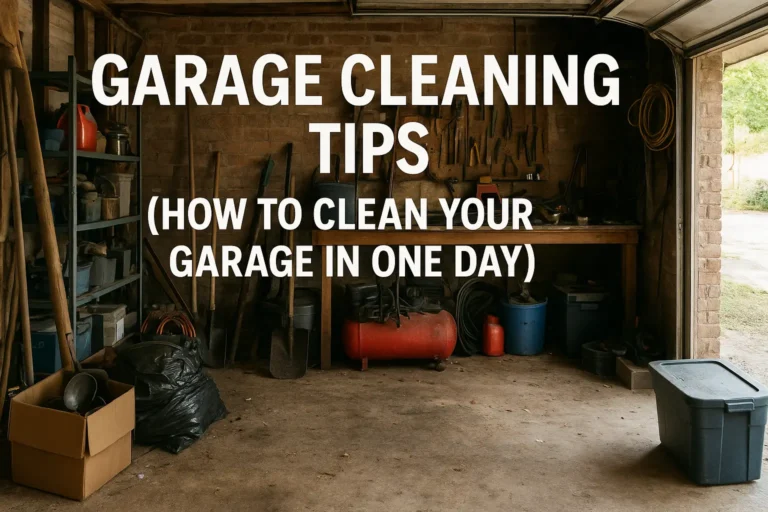 Garage Cleaning Tips (How To Clean Your Garage In One Day)