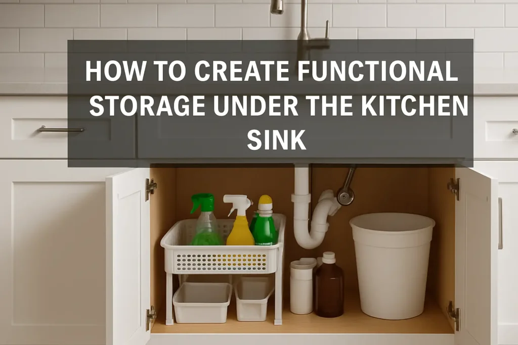 How to Create Functional Storage Under the Kitchen Sink