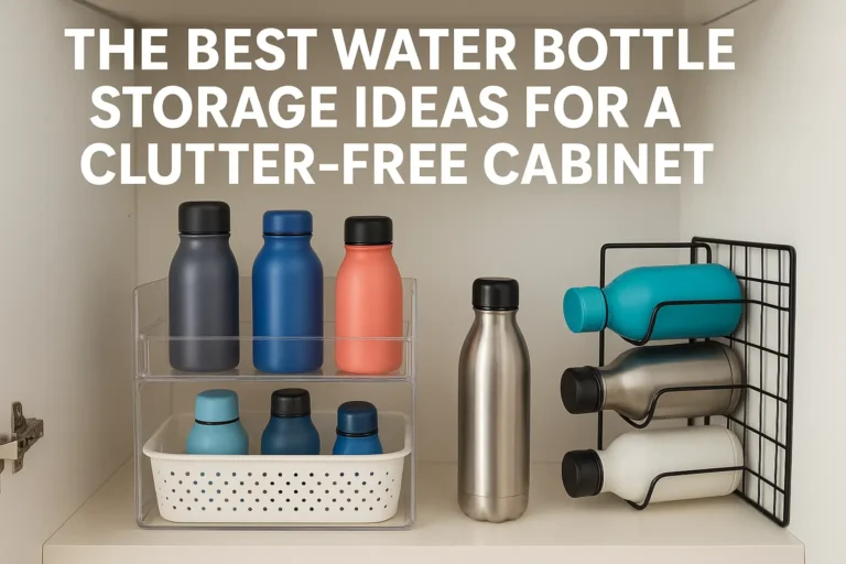 The Best Water Bottle Storage Ideas for a Clutter-Free Cabinet