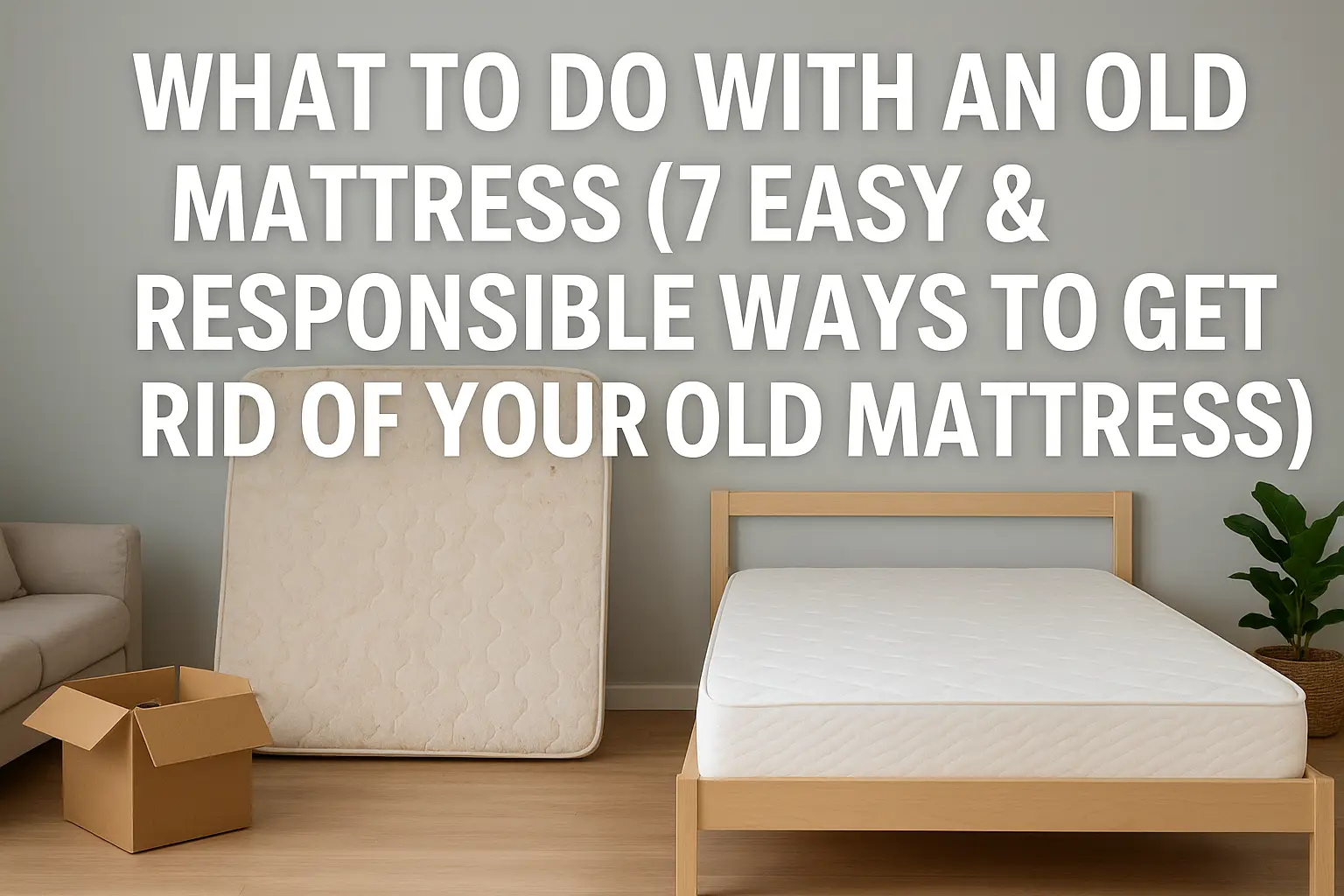 What to Do with an Old Mattress (7 Easy & Responsible Ways to Get Rid of Your Old Mattress)