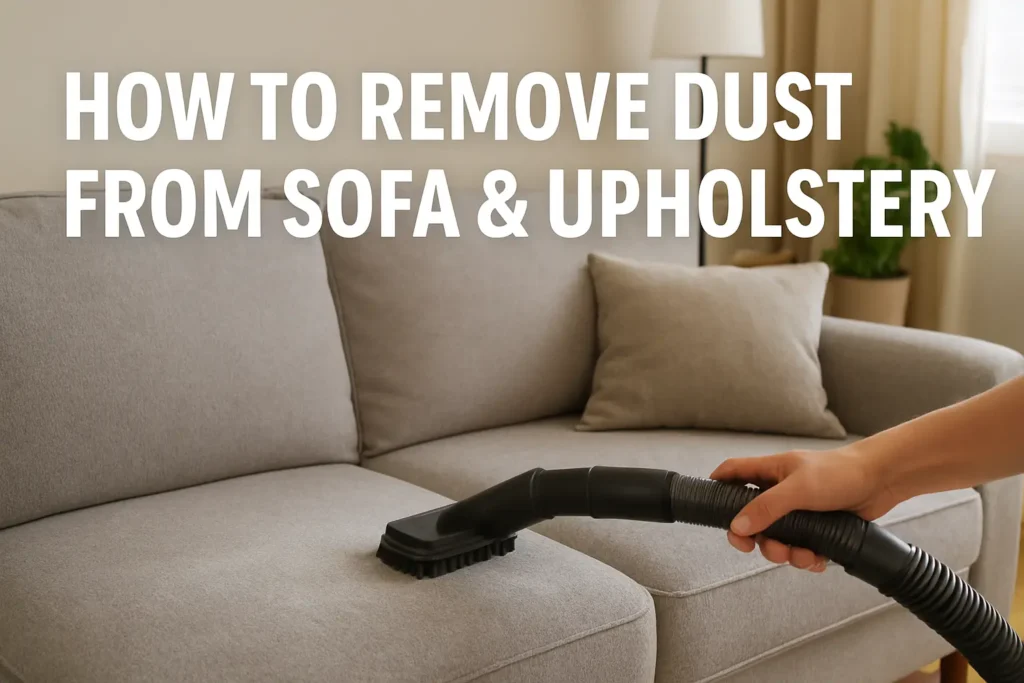 How to Remove Dust from Sofa & Upholstery