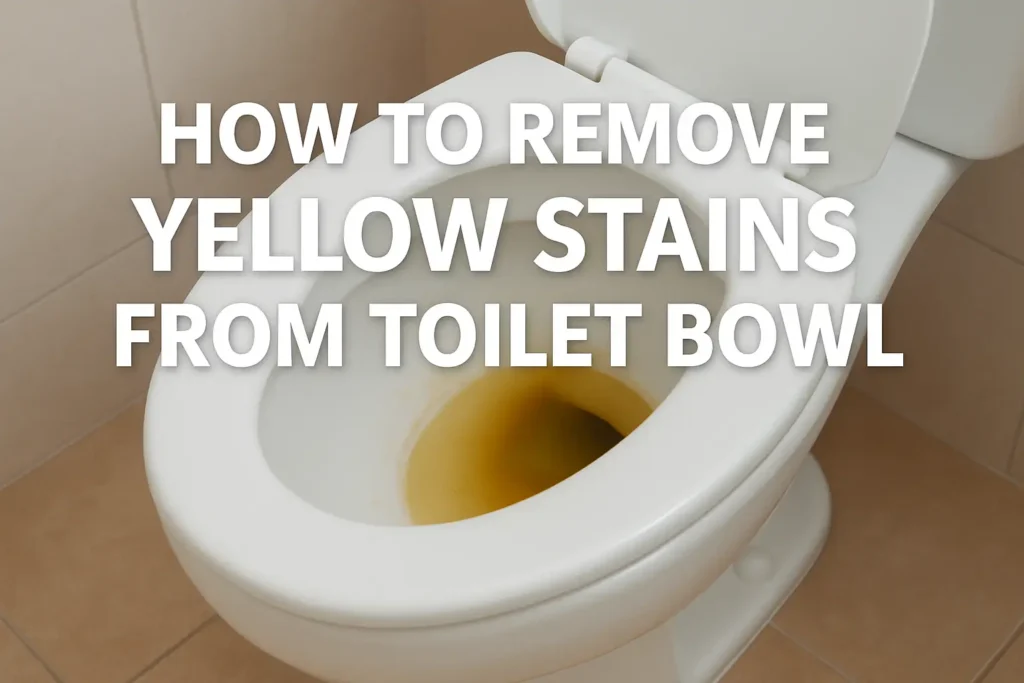 How to Remove Yellow Stains from Toilet Bowl